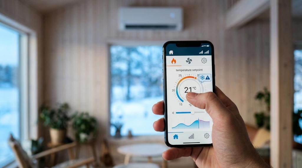 app til styring af varmepumpe